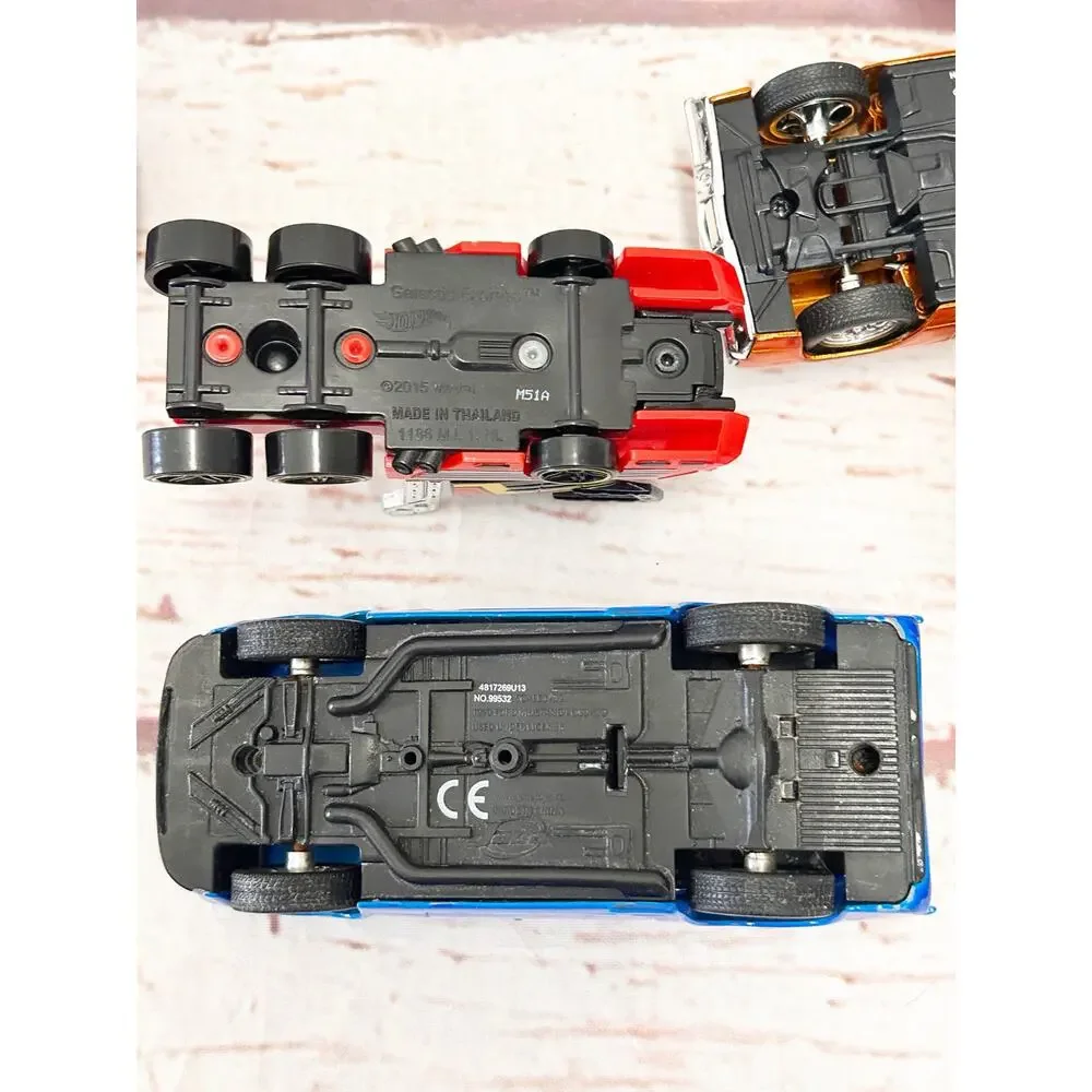HOT WHEELS JADA MOTORMAX Diecast Toy Vehicle Lot Train Mustang Nissan 7pc